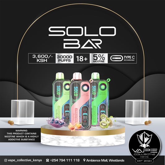 SOLO BAR CHALLENGER 30,000 PUFFS 5% NIC